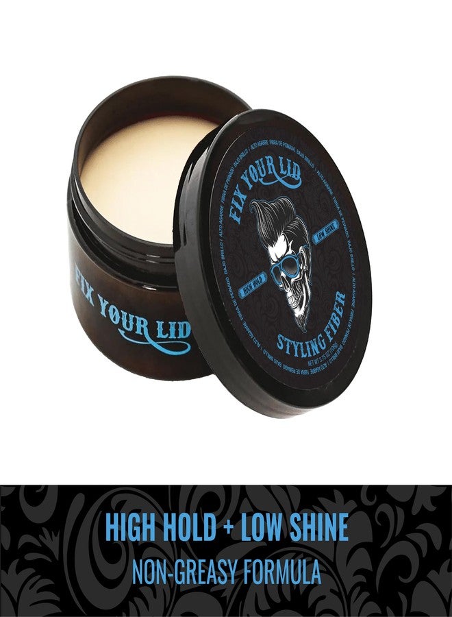 Fix Your Lid Hair Styling Fiber for Men's and Boys' Short, Choppy Hair Types with High Hold and Low Shine - Full Size & Travel Size Bundle - 3.75 oz + 1.7 oz - Image 4